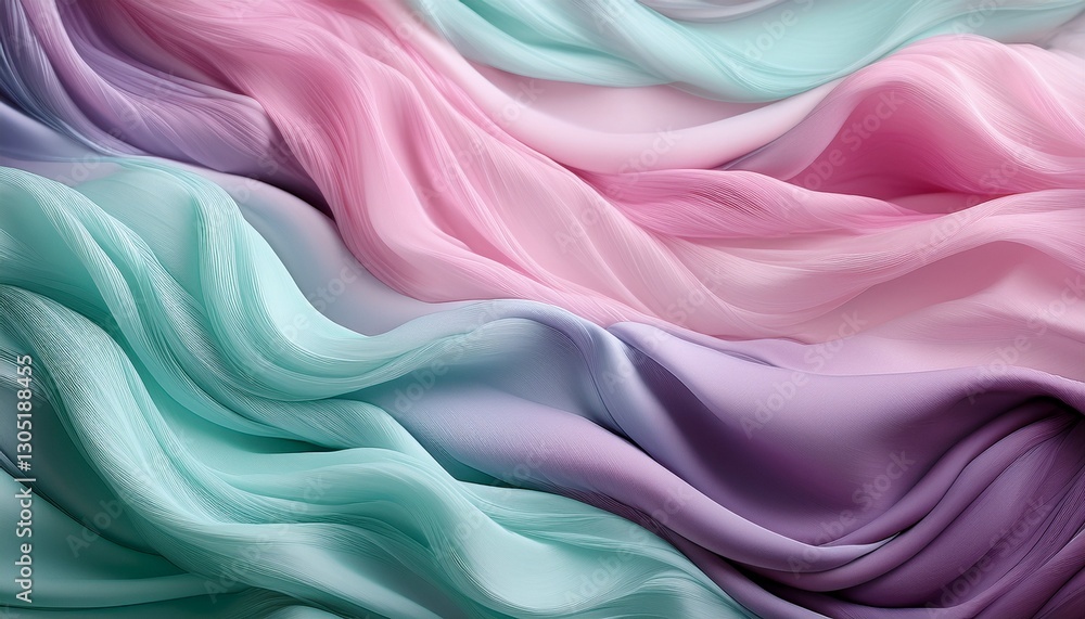 Obraz premium pastel pink purple and teal coloured soft wallpaper background texture
