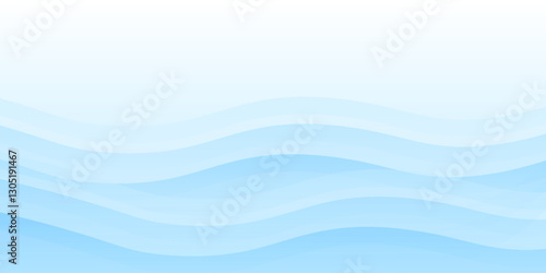 White wavy glowing lines on a blue background. Futuristic digital high-technology pattern background abstract modern