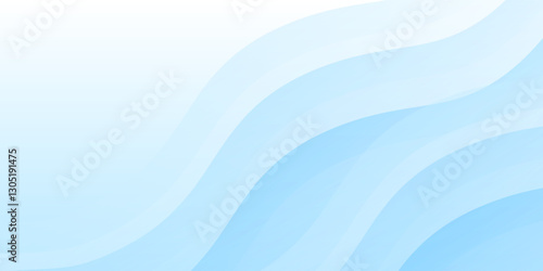 White wavy glowing lines on a blue background. Futuristic digital high-technology pattern background abstract modern design