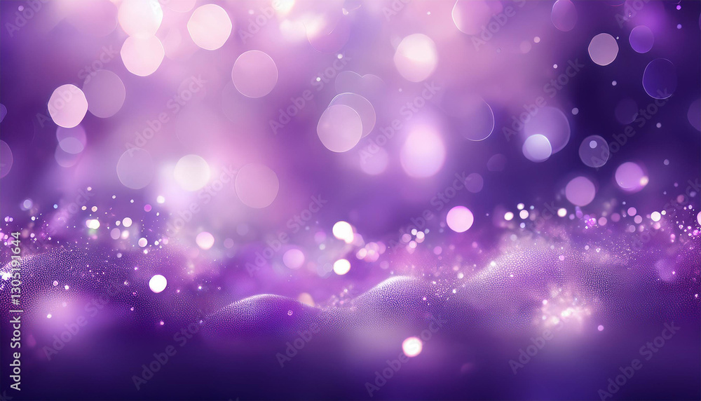 blurred soft purple background with lots of bokeh and sparkles