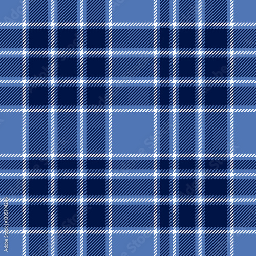 plaid tartan seamless repeat pattern. This is a blue navy blue white checkered plaid vector illustration. Design for decorative,wallpaper,shirts,clothing,tablecloths,wrapping,textile,fabric,texture