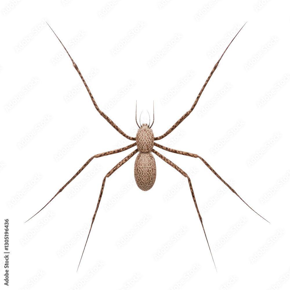 3D icon of Long-legged harvestman isolated on transparency background 3D icon of Long-legged harvestman isolated on transparency background