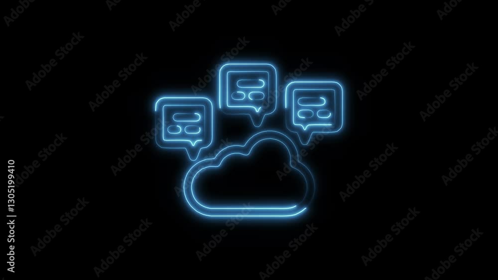 Glowing neon aspirations icon isolated on black background. HD Video motion graphic animation icon Glowing neon aspirations icon isolated on black background. HD Video motion graphic animation icon