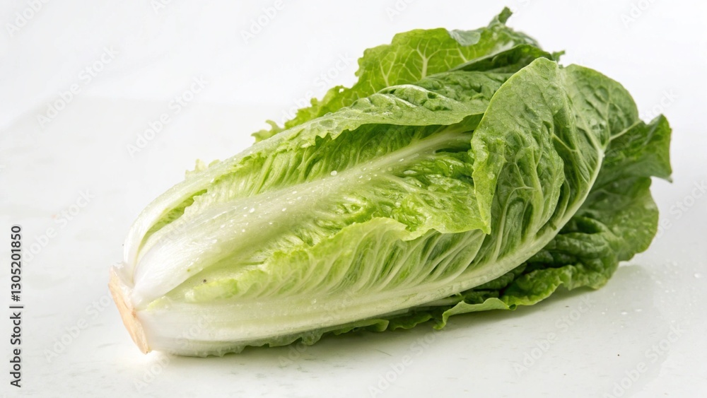 Lettuce On White Background Lettuce On White Background