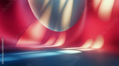 Colorful Abstract Shapes Create Dynamic Visual Interest in Modern Design Artwork
