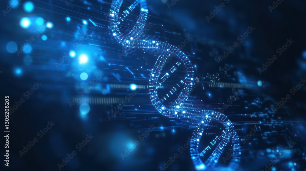 Abstract DNA helix graphic. Digital illustration background. Scientific concept. Possible use educational materials Abstract DNA helix graphic. Digital illustration background. Scientific concept. Possible use educational materials