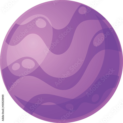 Universe planet galaxy object vector illustration