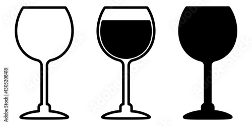Wine glasses icon symbol
