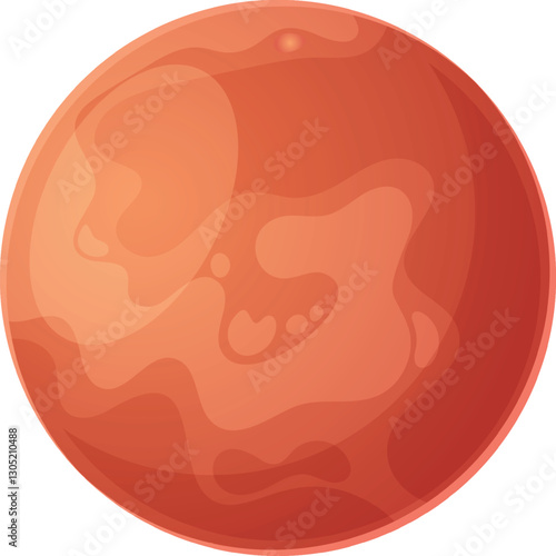 Space planet game asset vector illustration