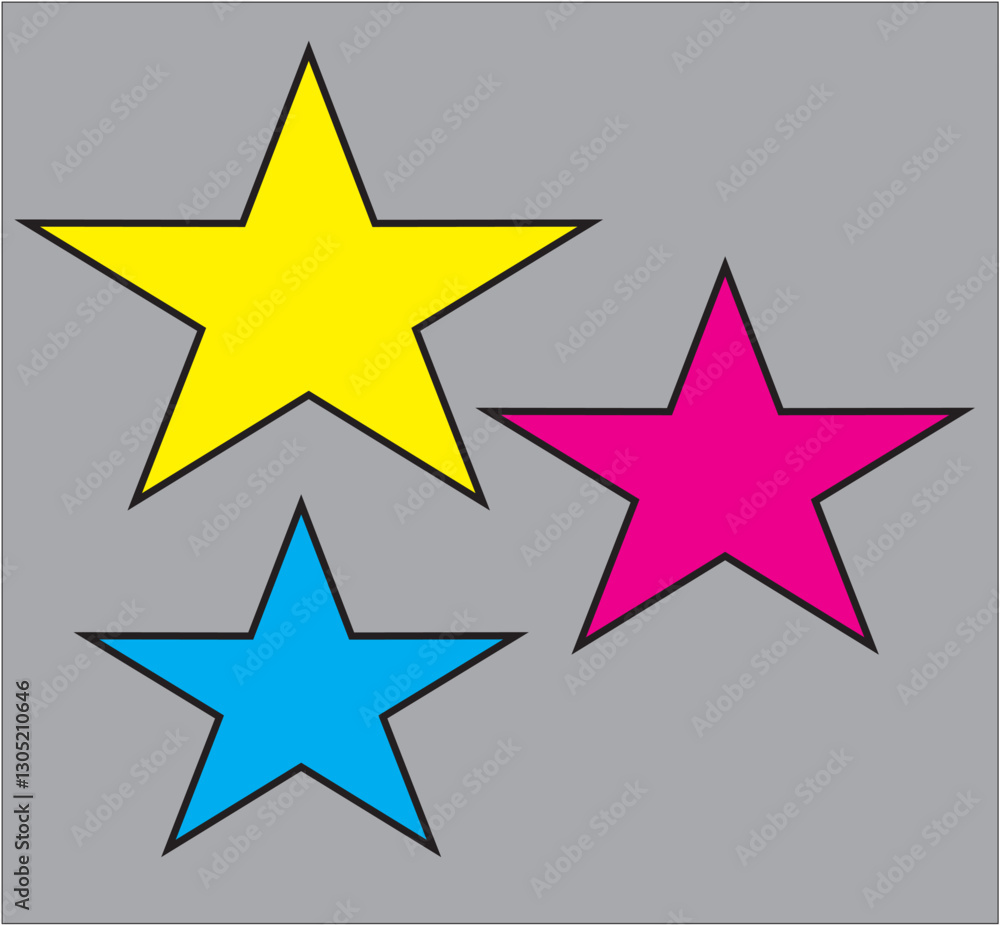 Fototapeta premium set of star icons