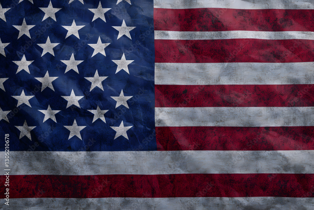 Waving American flag symbolizing freedom and patriotism Waving American flag symbolizing freedom and patriotism