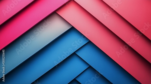 Colorful Abstract Shapes Create Dynamic Visual Interest in Modern Design Artwork
