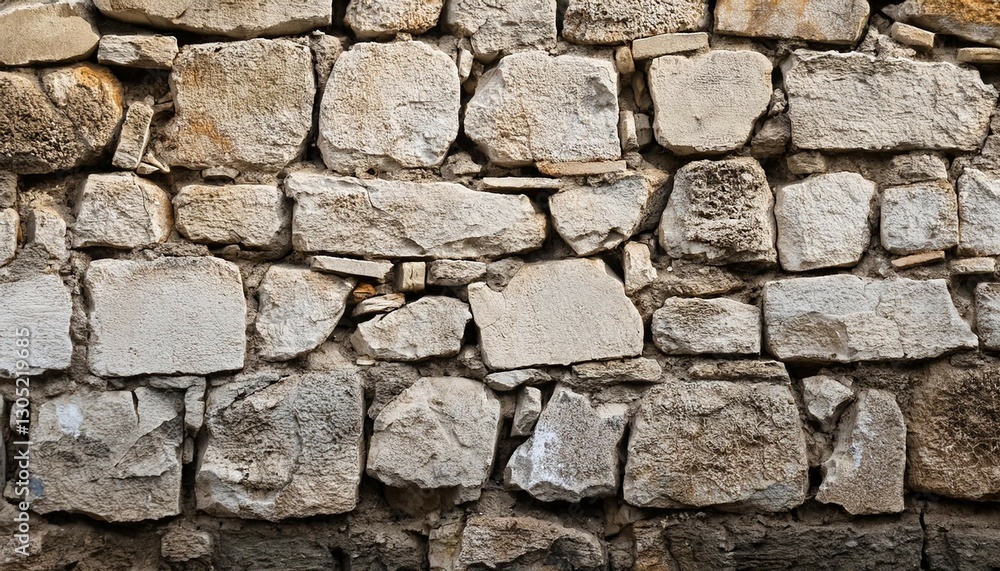 old broken wall from limestone brick and concrete background texture old broken wall from limestone brick and concrete background texture