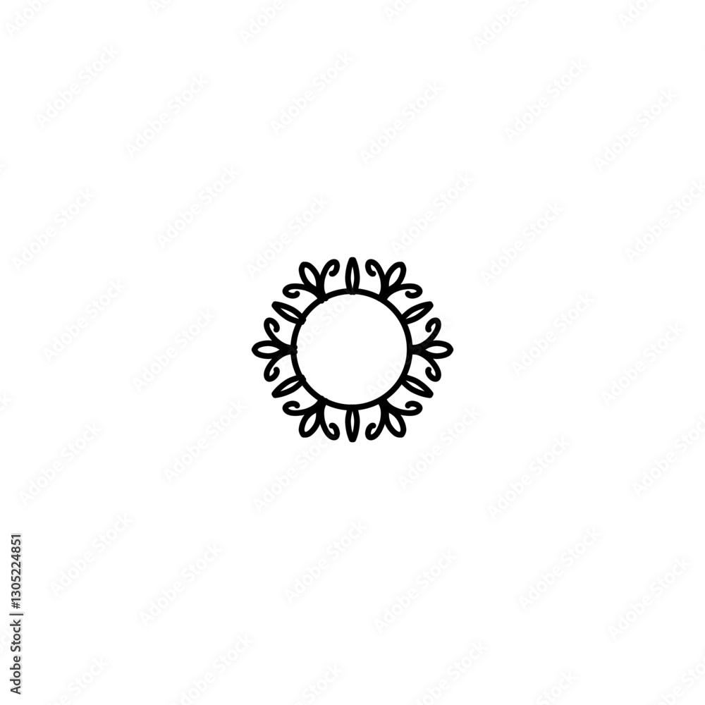 Fototapeta premium Vintage Circle Mandala Frame