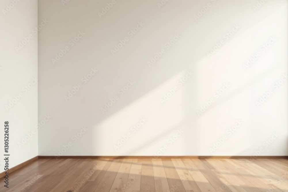 Empty Room with Light Streaming Through Window, Hardwood Floor and Neutral Walls Ideal for Interior Design Mockups Empty Room with Light Streaming Through Window, Hardwood Floor and Neutral Walls Ideal for Interior Design Mockups
