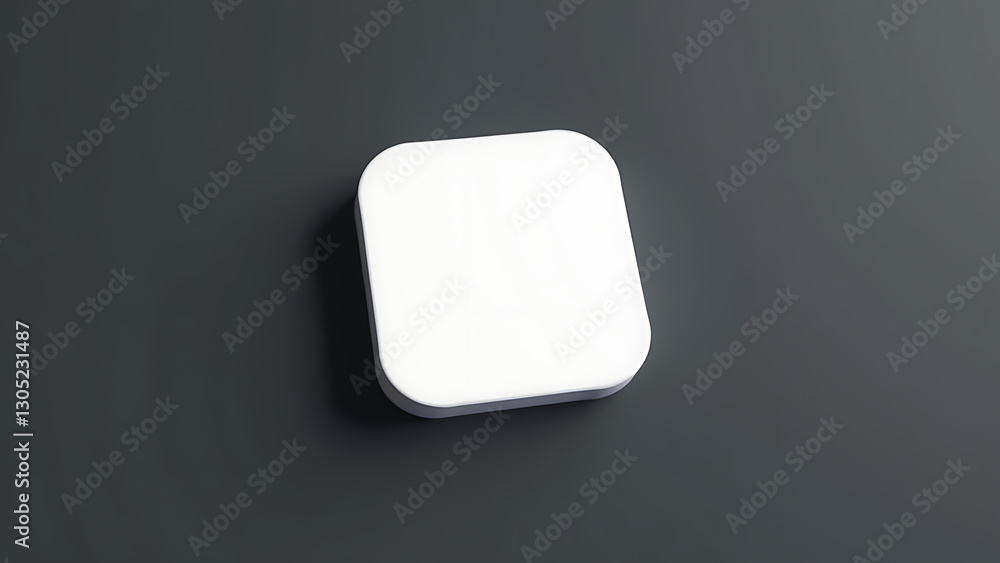 dark gray background features minimalist google survey app logo white square rounded corners rendering effect dark gray background features minimalist google survey app logo white square rounded corners rendering effect
