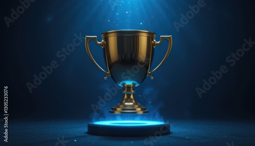 Wallpaper Mural A shiny golden trophy for victory and success Torontodigital.ca