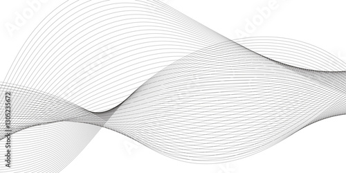 frequency sound wave, twisted curve lines with blend effect.	