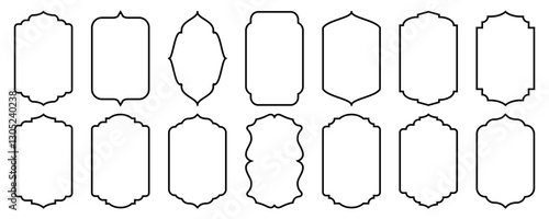 vintage label frame and borders retro badge. collection of retro labels, badges and banners vector decorative elements. Vintage label design paper texture background, isolated on white background. 