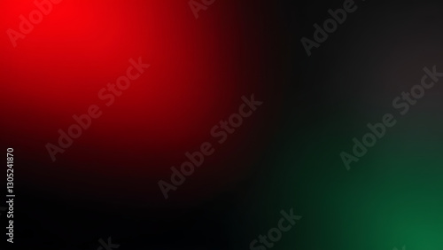 minimalist design features red green gradient black background blurred edges modern aesthetic