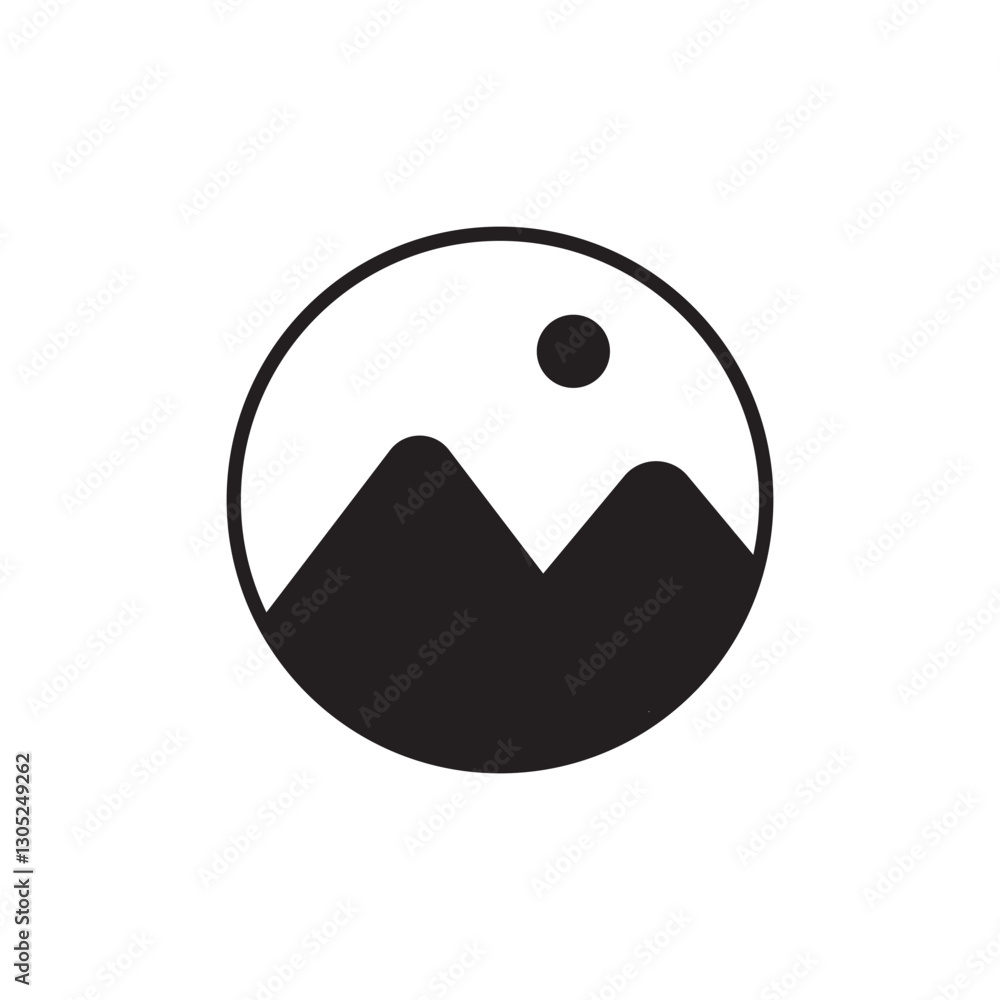 Fototapeta premium Gallery icon linear logo isolated