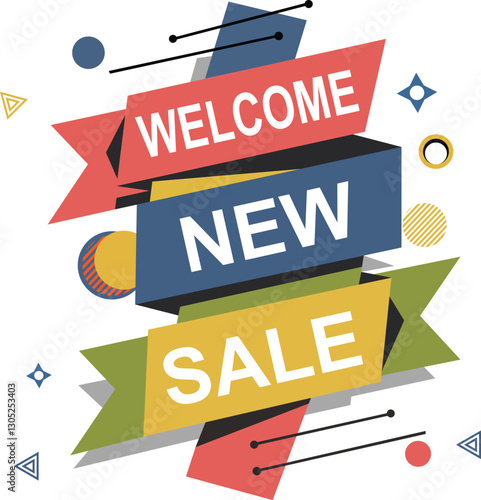 Welcome New Sale Vector Sheep Design