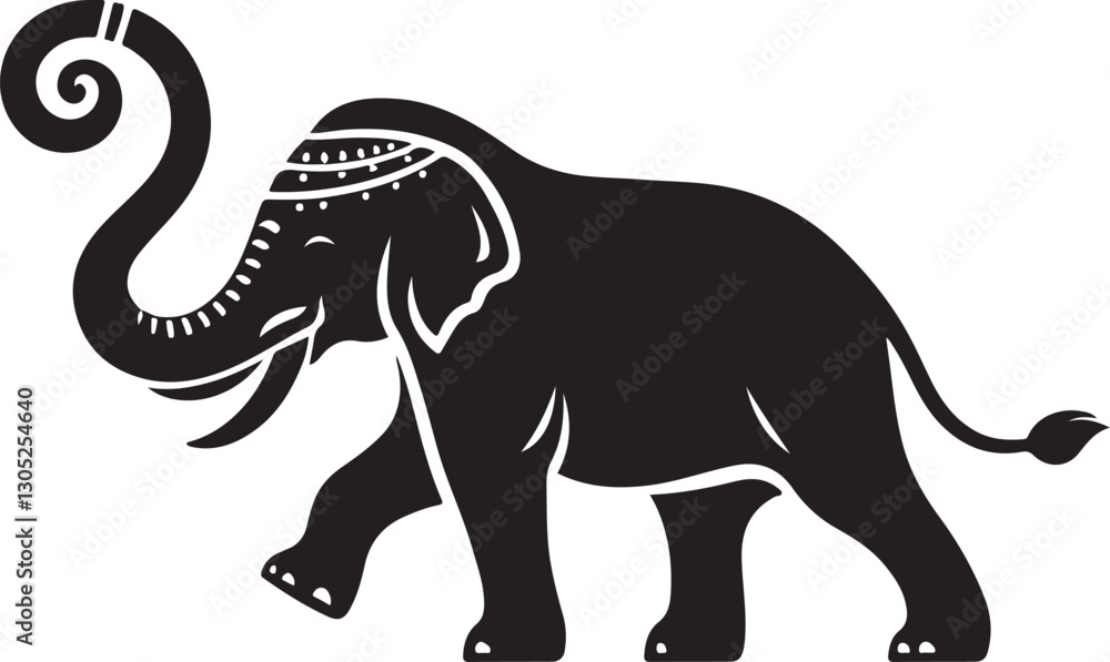 Obraz premium A Elephant Vector Art Illustration