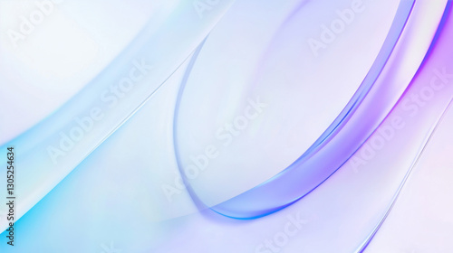 Abstract white background with a blue and purple waves