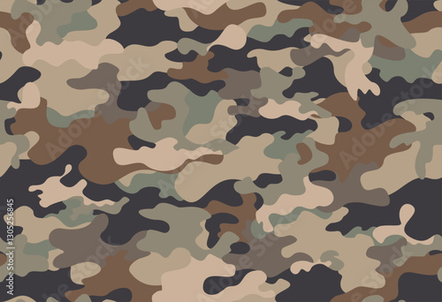 
Seamless military camouflage pattern, modern army background, trendy design