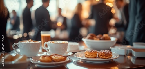 Elegant Business Networking Event with Coffee & Pastries.