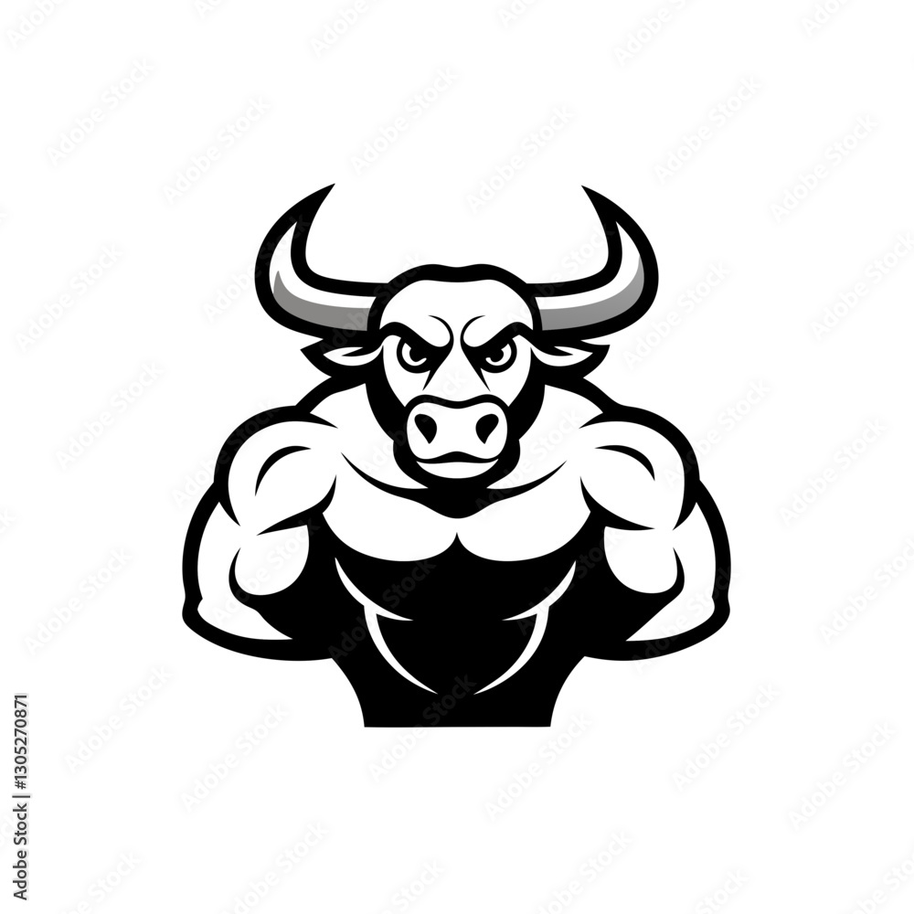 vector illustration of a bull vector illustration of a bull
