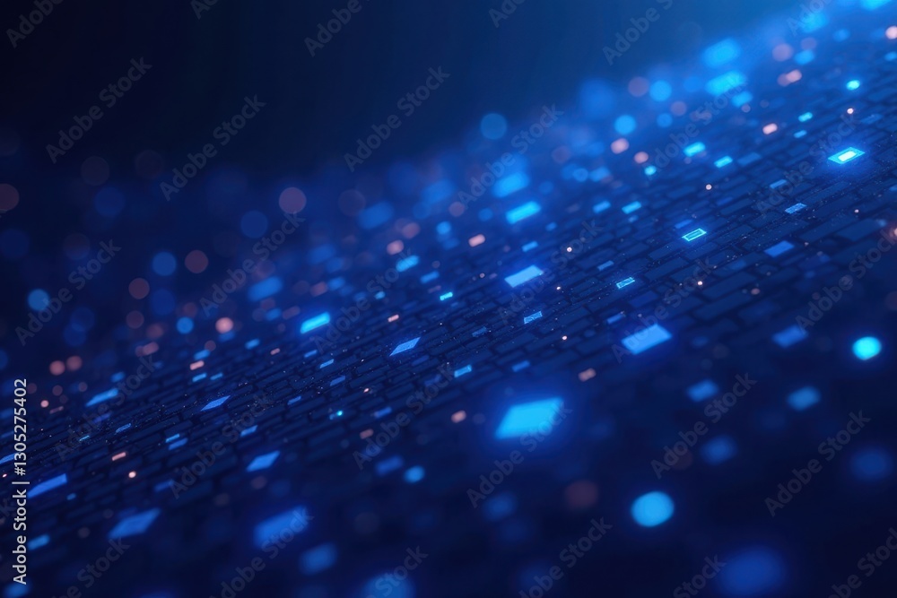 Abstract blue grid, glowing dots & squares Futuristic digital texture , dots, shapes, blue Abstract blue grid, glowing dots & squares Futuristic digital texture , dots, shapes, blue