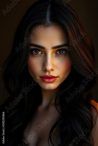 Wallpaper Mural beautiful woman with long hair  Torontodigital.ca