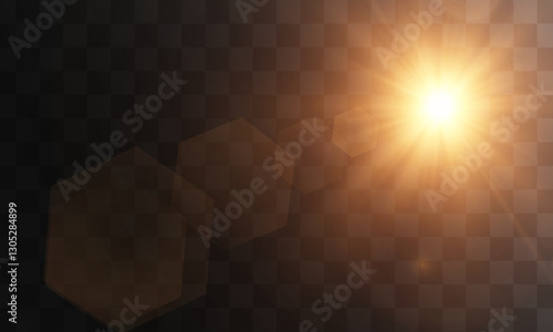 A bright, glowing light burst with a soft halo effect on a transparent background. Perfect for use in overlays, designs, or as a backdrop element to enhance visual appeal.
