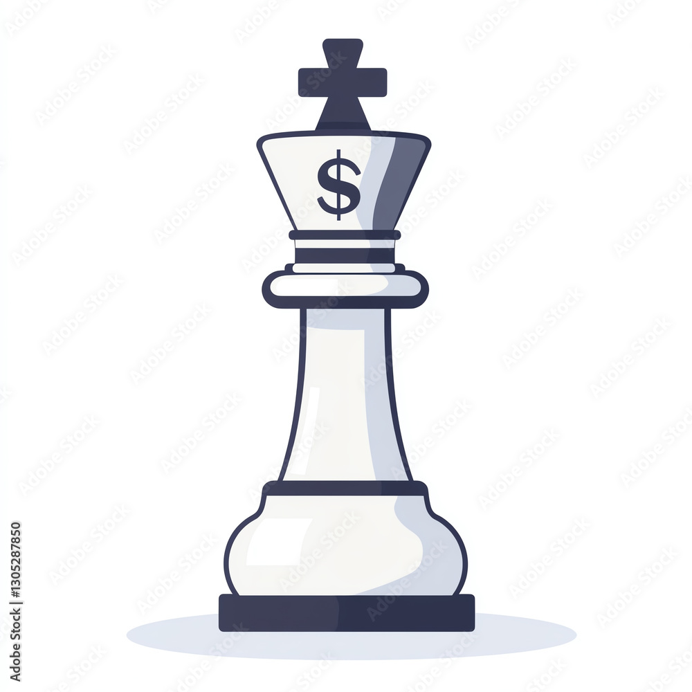 A creative illustration of a chess king piece featuring a dollar sign, symbolizing strategy and finance in the business world. Ideal for articles on wealth and decision-making. A creative illustration of a chess king piece featuring a dollar sign, symbolizing strategy and finance in the business world. Ideal for articles on wealth and decision-making.