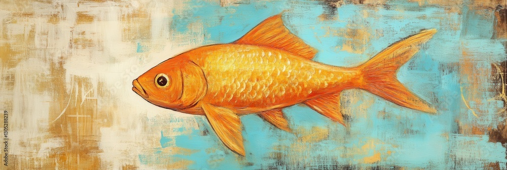 Fototapeta premium Konfirmation: Fish Symbol of Christ in Front of Church