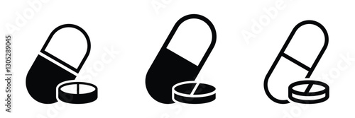Pills vector icon