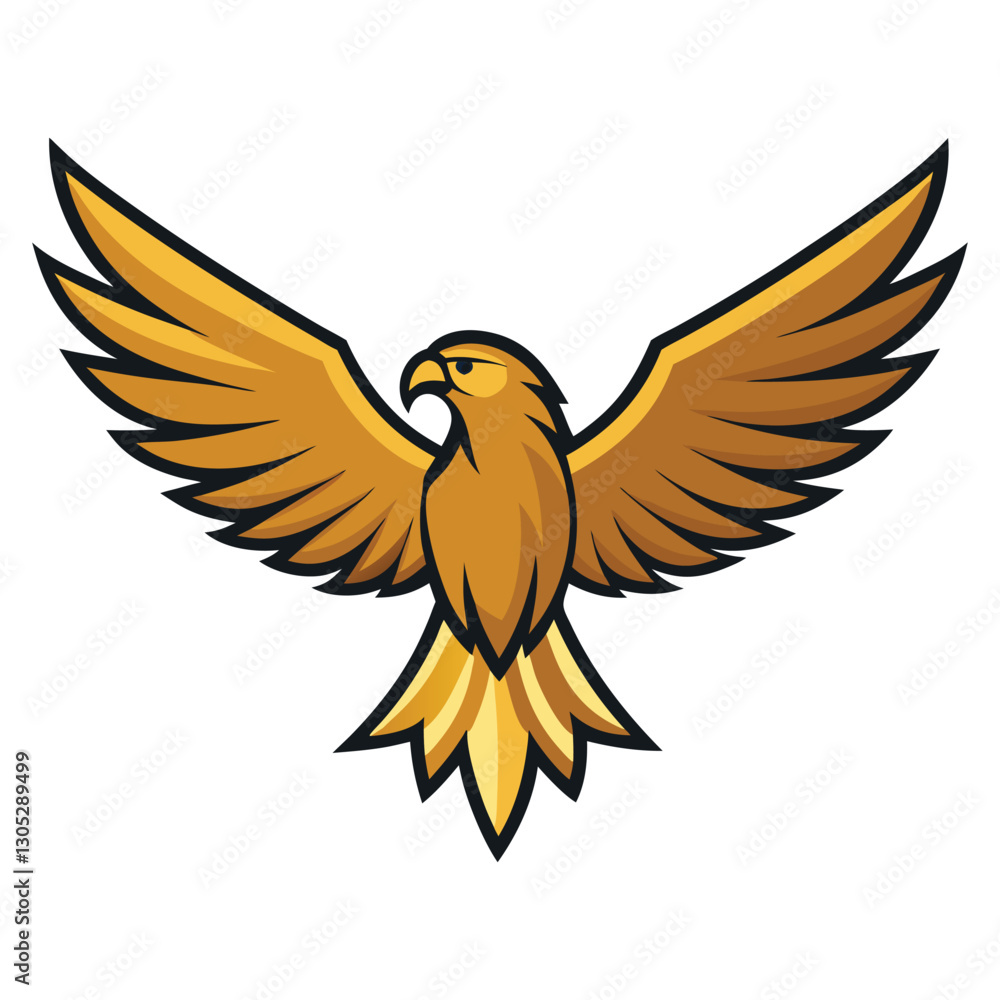 Obraz premium Vector illustration design of Eagle logo 