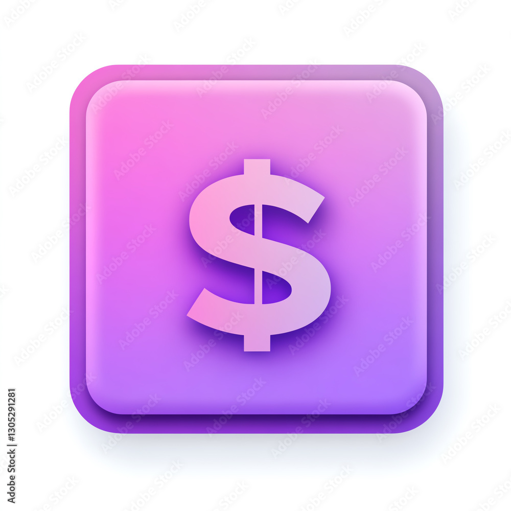 A modern, vibrant dollar sign icon displayed on a purple background, symbolizing finance, wealth, and economic growth in the digital age, perfect for financial themes. A modern, vibrant dollar sign icon displayed on a purple background, symbolizing finance, wealth, and economic growth in the digital age, perfect for financial themes.