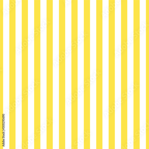 Perfect stripes small yellow white vector pattern. Retro classic vertical stripes yellow seamless background.