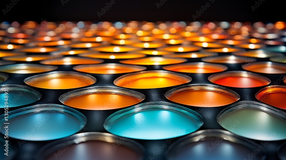 Abstract Colorful Liquid Containers Grid Pattern Background Abstract Colorful Liquid Containers Grid Pattern Background