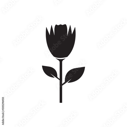 beautiful black rose flower design