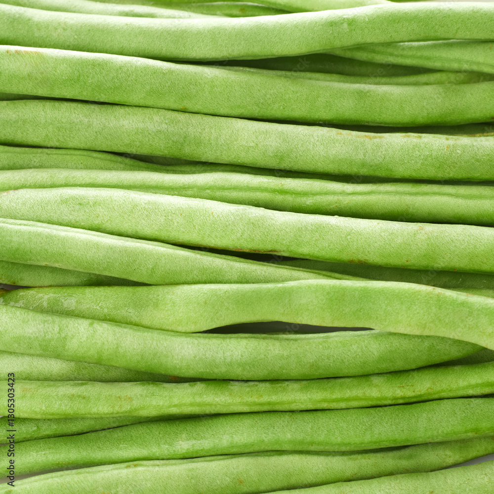 Fresh Green Beans Isolated in White Background Fresh Green Beans Isolated in White Background