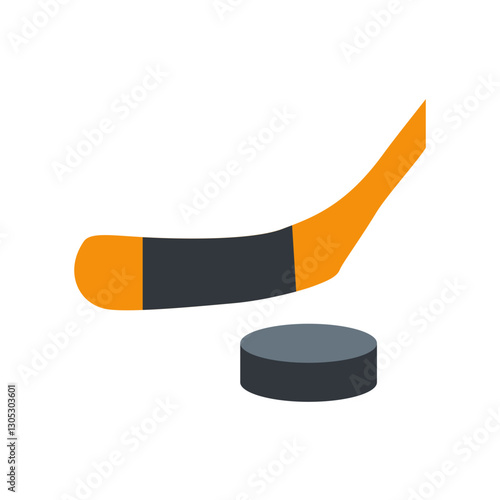 Hockey Stick and Puck
