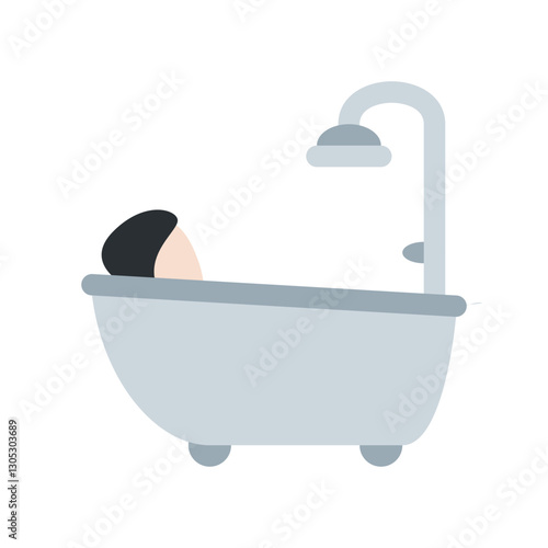 Person in Bathtub Character