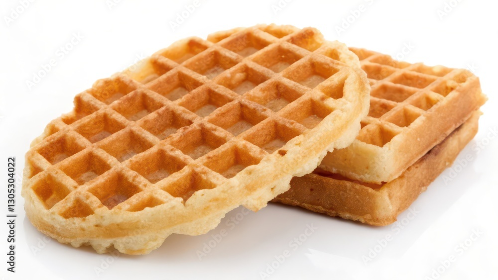 Waffles on White Background Waffles on White Background