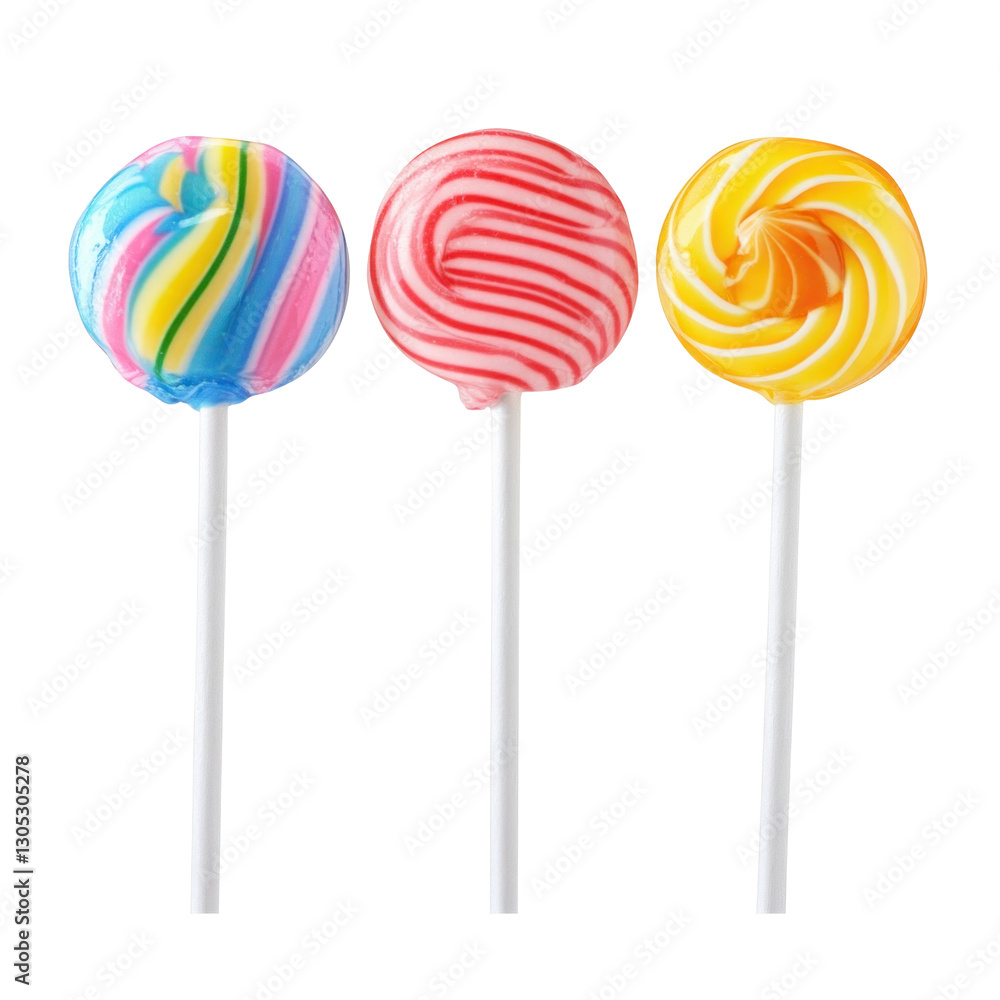colorful lollipop isolated on white colorful lollipop isolated on white