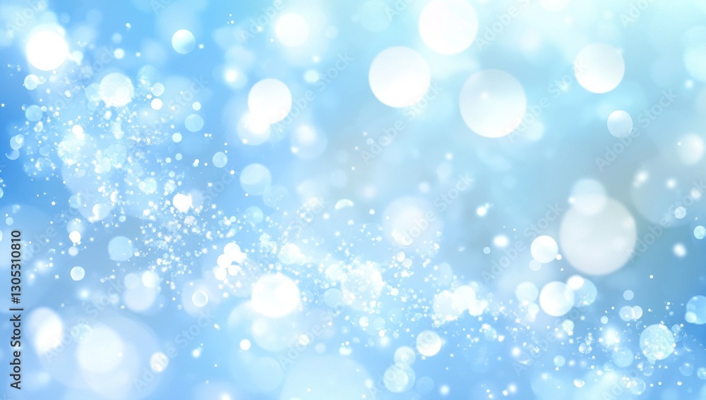 Abstract light blue bokeh background with shimmering particles. Abstract light blue bokeh background with shimmering particles.