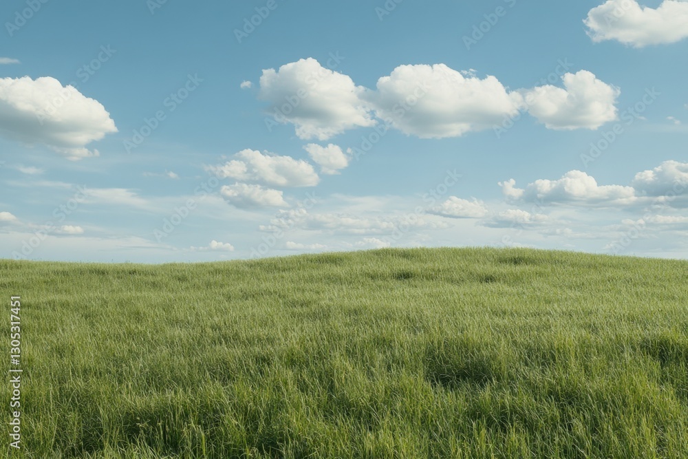 Open prairie with a relaxing and vibrant green hue. Open prairie with a relaxing and vibrant green hue.