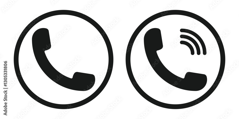Vector set of phone icon Vector set of phone icon